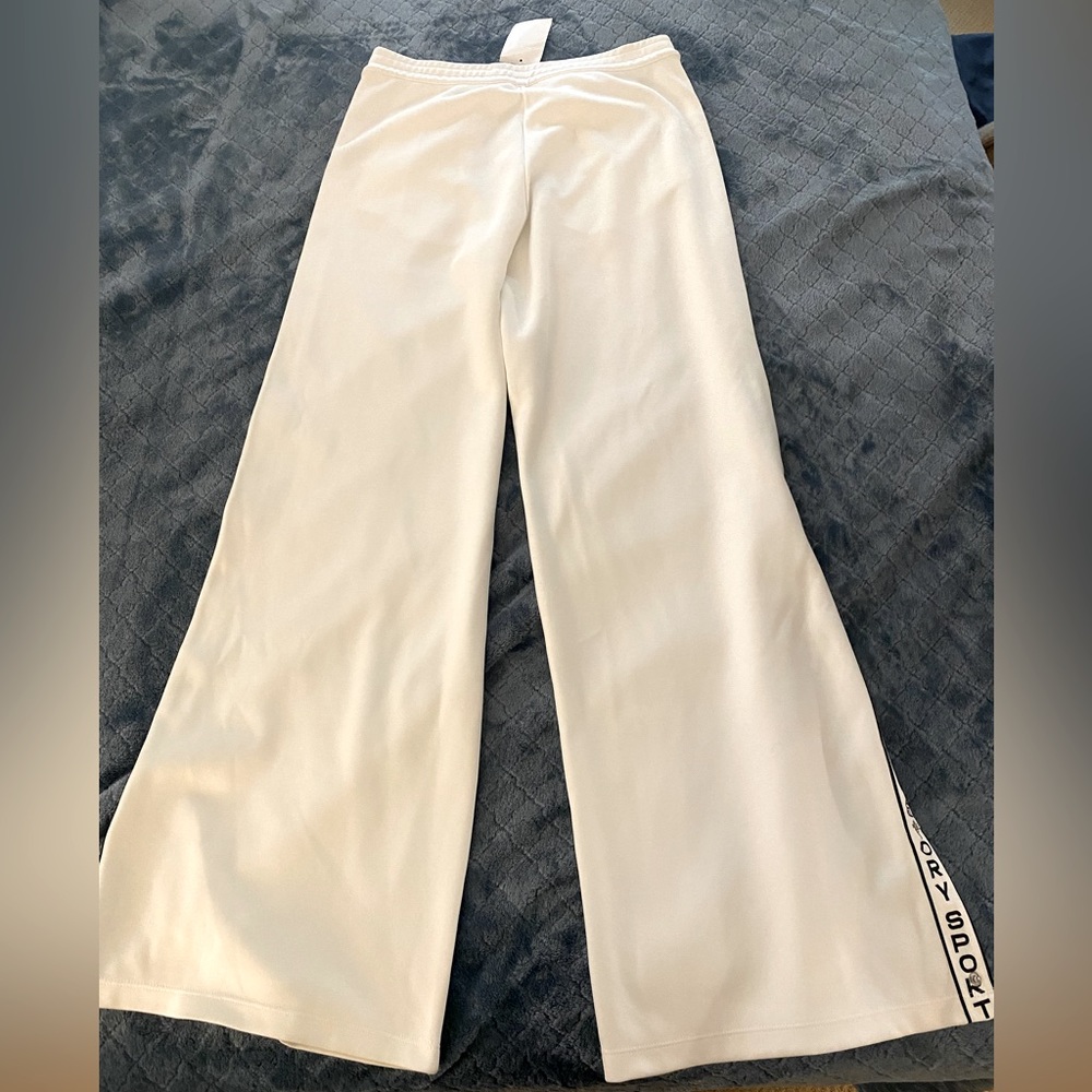 Tory Sport White Tear Off Track Pants; NWT